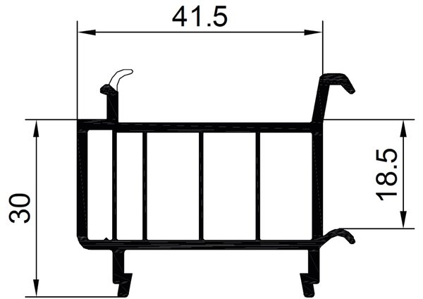 Fensteranschlussprofil 30mm
