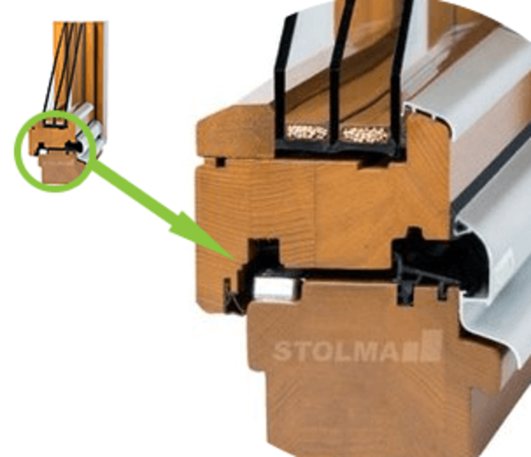 Zoomansicht des Premium Holz 68 Fenster